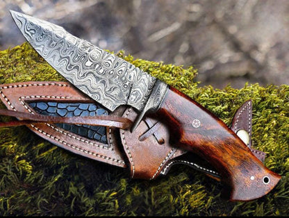 Damascus Bobcat Dagger