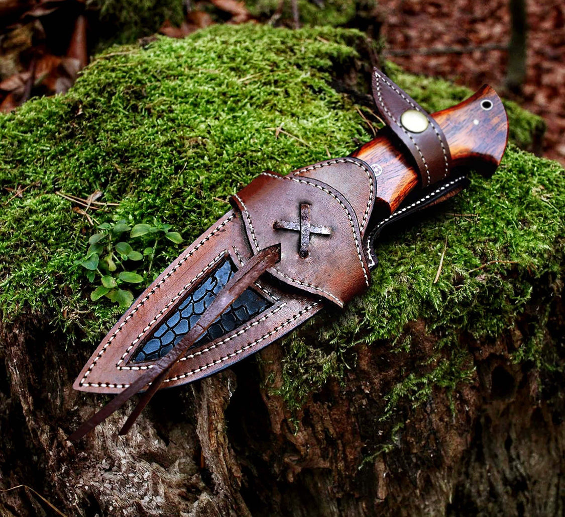 Damascus Bobcat Dagger