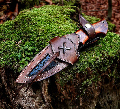 Damascus Bobcat Dagger